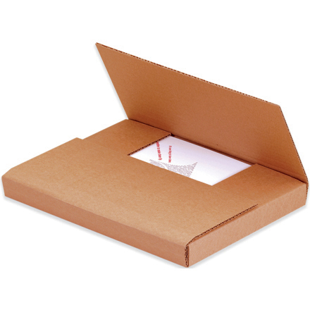 9 <span class='fraction'>1/2</span> x 6 <span class='fraction'>1/2</span> x 3 <span class='fraction'>1/2</span>" Kraft Easy-Fold Mailers