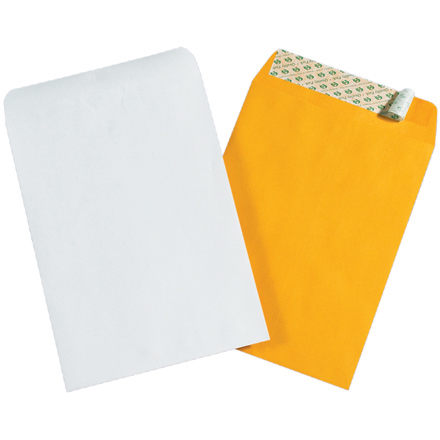 12 x 15 <span class='fraction'>1/2</span>" White Self-Seal Envelopes