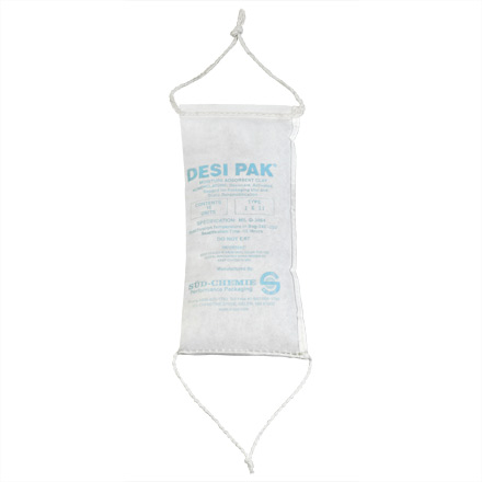 4 <span class='fraction'>3/4</span> x 9 <span class='fraction'>1/2</span> x 1 <span class='fraction'>1/2</span>" String Sewn Desiccant Bags
