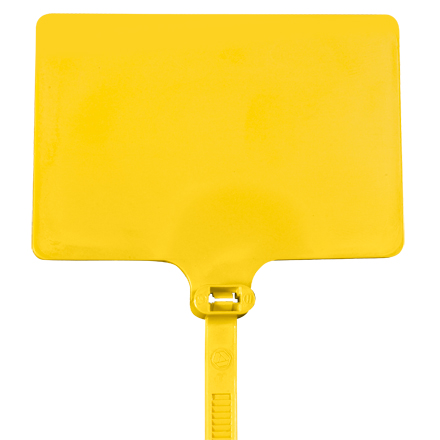 9" 120# Yellow Identification Cable Ties