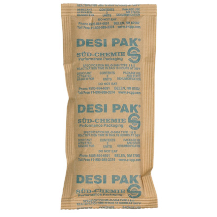 3 x 6 x 3/8" Kraft Clay Desiccants - 34 Gallon Drum