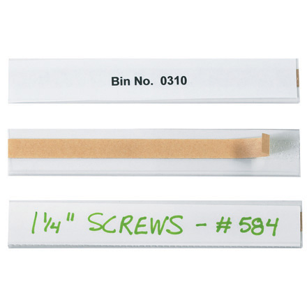 1 x 6" Open-Edge<span class='tm'>™</span> Plastic Label Holders