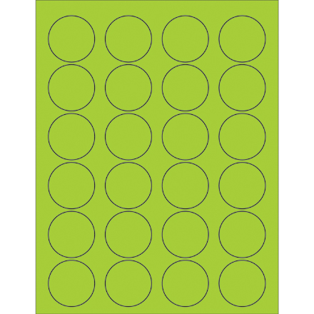 Fluorescent Circle Laser Labels