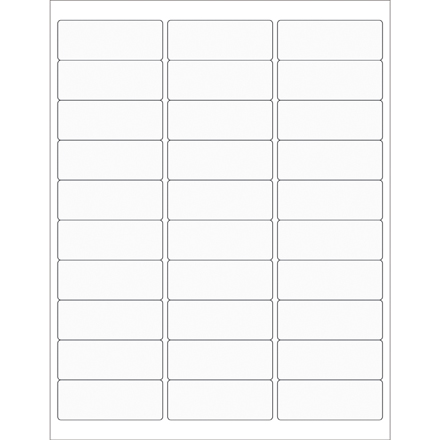 Clear Rectangle Laser Labels