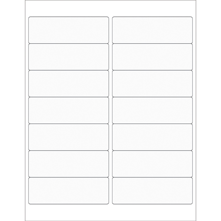 4 x 1 <span class='fraction'>1/3</span>" Clear Rectangle Laser Labels