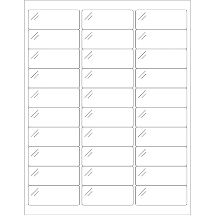 Pure Clear Rectangle Laser Labels