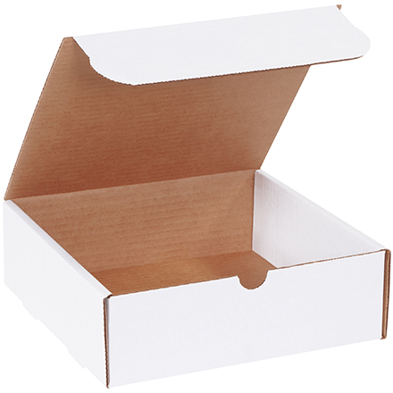 9 x 9 x 3" White Literature Mailers