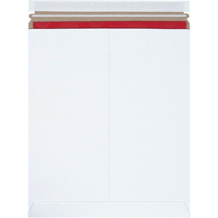 12 <span class='fraction'>3/4</span> x 15" White (25 Pack) Self-Seal Stayflats Plus<span class='rtm'>®</span> Mailers