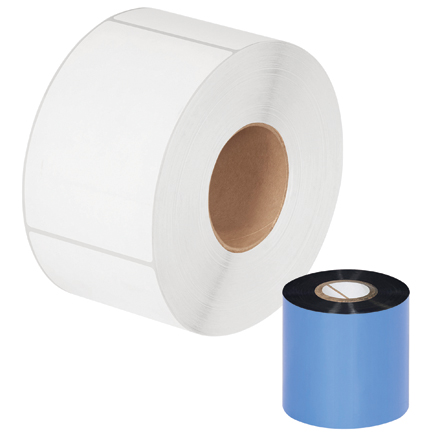 2.52" x 1181' Black Datamax Thermal Transfer Ribbons - Wax